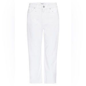 Brand new white Hudson NOA Jeans. Mid rise. Straight.